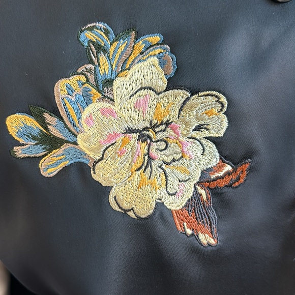 Coach Bow and Flower Printed Reversible Varsity Jacket - Picture 13 of 13